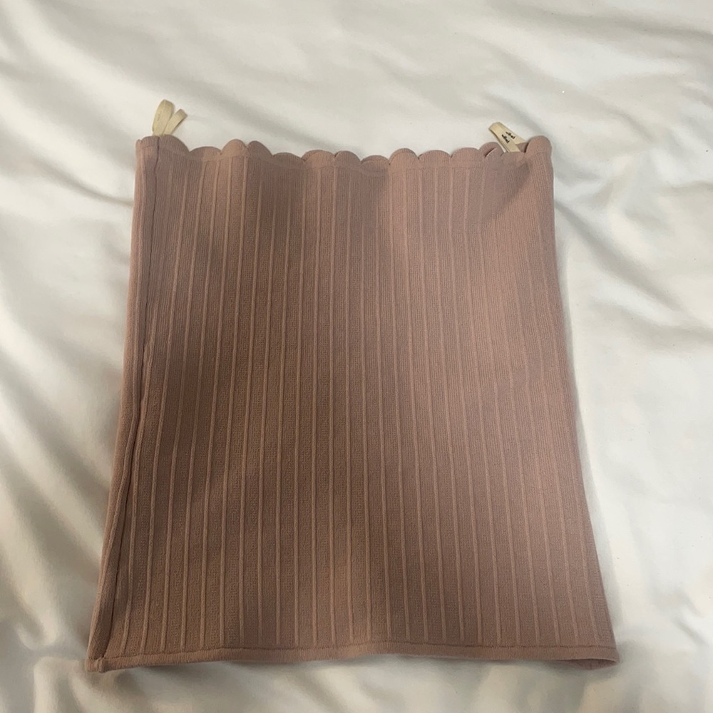 Aritizia Wilfred scalloped tube top